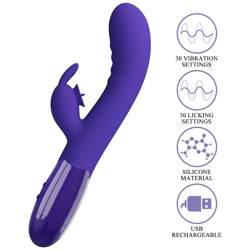 Cerberus Youth Vibrador con Lengua · PRETTYLOVE · Vibradores