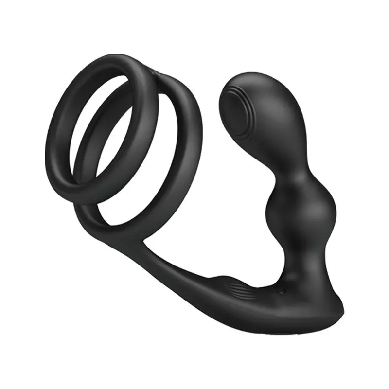 Marshall Plug Anal con Vibración y Anillo para el Pene y Testículos · PRETTYLOVE · Anal — photo 3