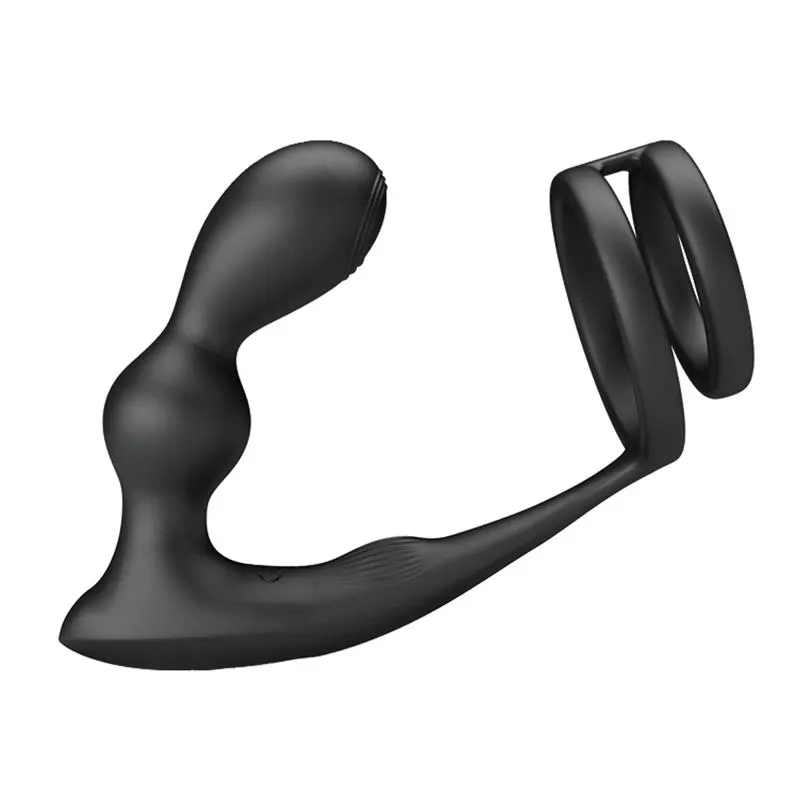 Marshall Plug Anal con Vibración y Anillo para el Pene y Testículos · PRETTYLOVE · Anal — photo 4