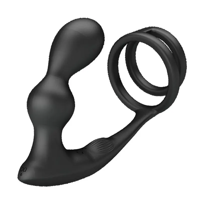 Marshall Plug Anal con Vibración y Anillo para el Pene y Testículos · PRETTYLOVE · Anal — photo 5