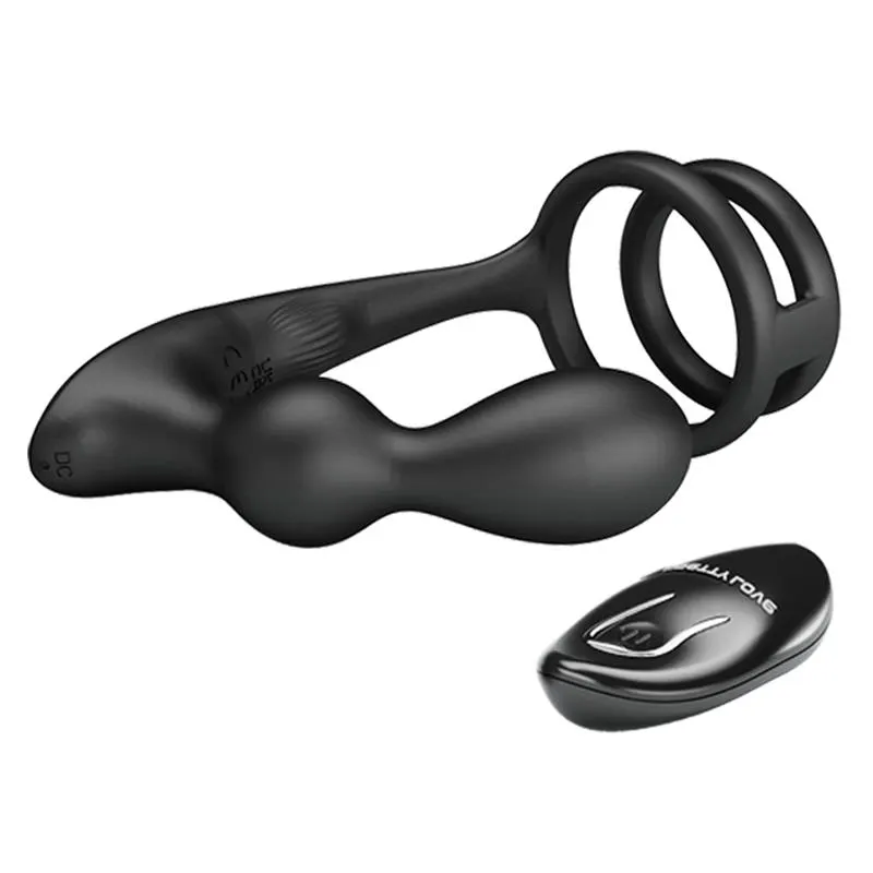 Marshall Plug Anal con Vibración y Anillo para el Pene y Testículos · PRETTYLOVE · Anal — photo 6
