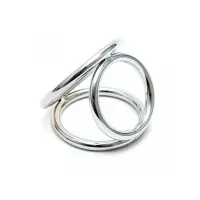 Anillos en Triángulo Metálico para Pene y Testículos · BONDAGE PLAY · Anillos para el Pene