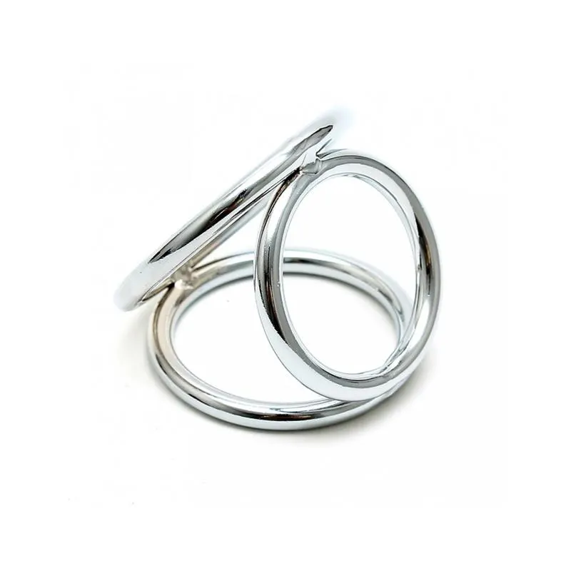 Anillos en Triángulo Metálico para Pene y Testículos · BONDAGE PLAY · Anillos para el Pene