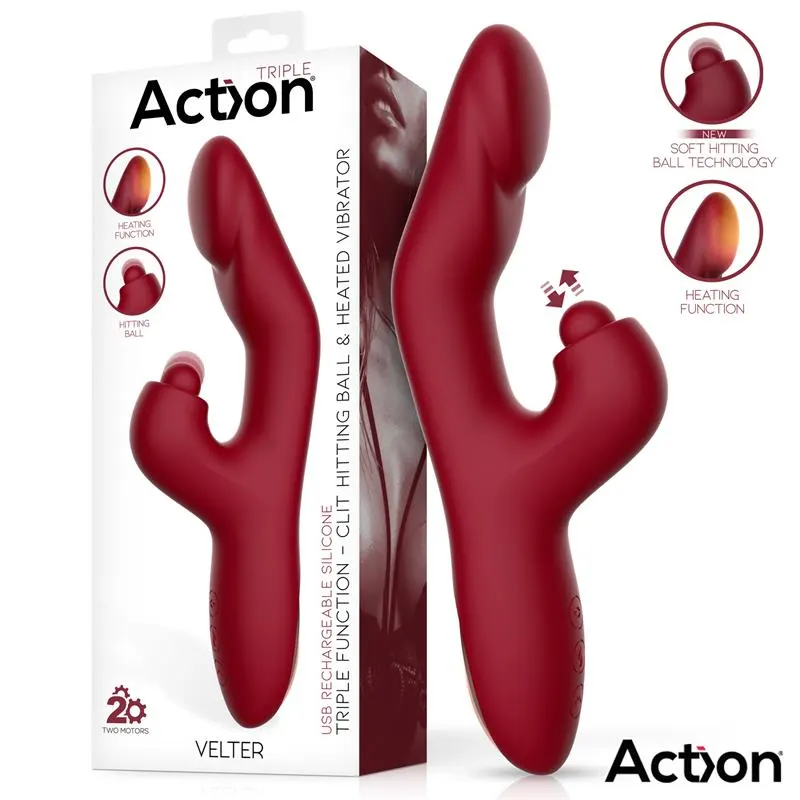 Velter Soft Clit Hitting Ball con Vibración y Efecto Calor · ACTION · Vibradores
