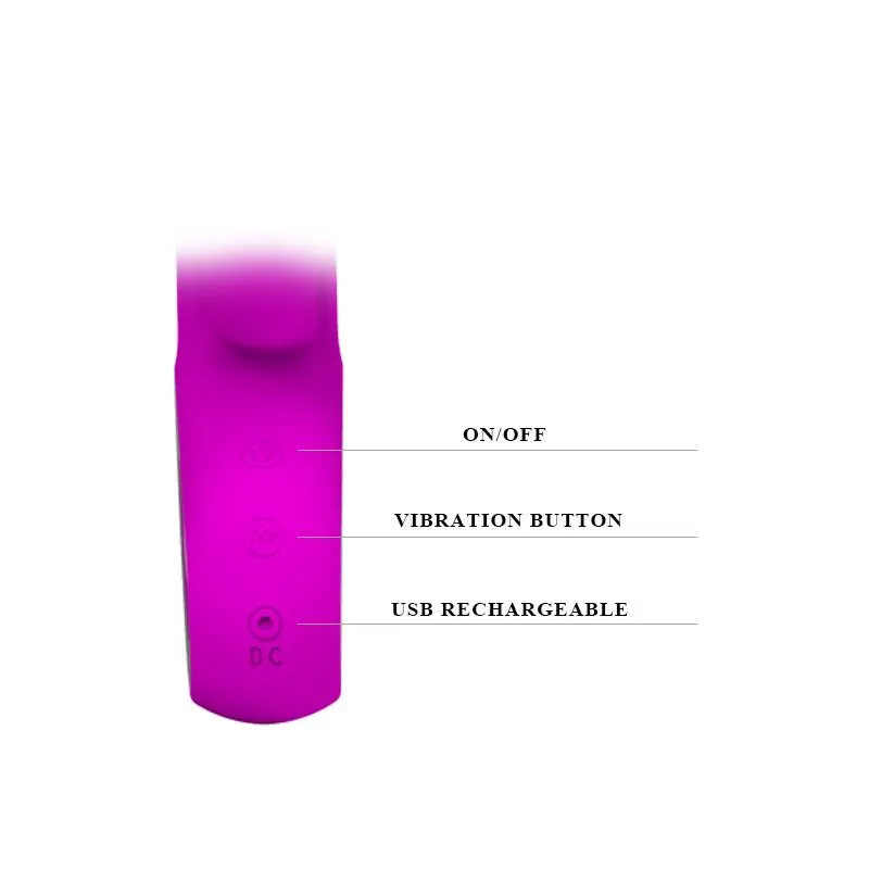 Vibrador Webb Color Púrpura · PRETTYLOVE · Masturbadores Ella — Foto 6