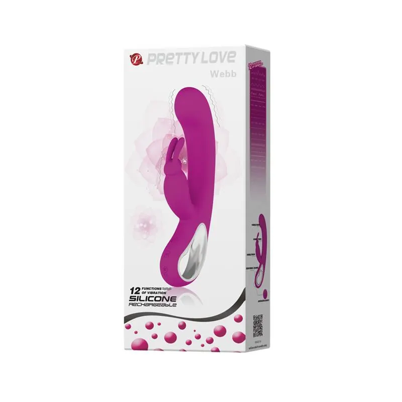 Vibrador Webb Color Púrpura · PRETTYLOVE · Masturbadores Ella — Foto 8