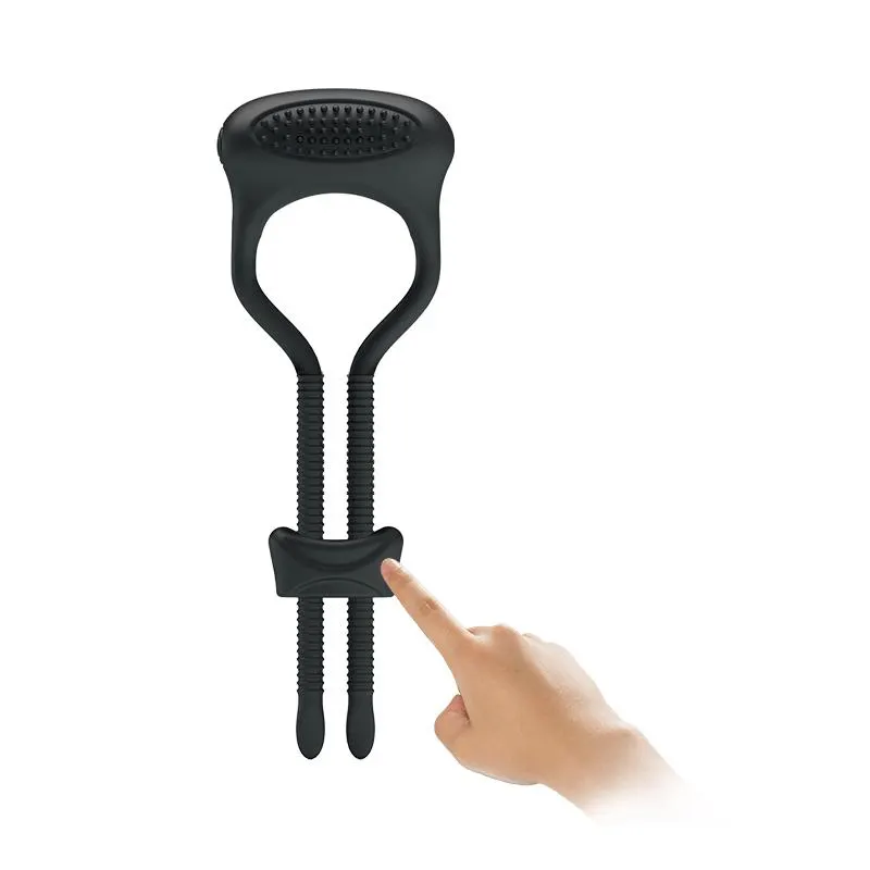 Pretty Love Anillo Vibrador Curitis Color Negro · PRETTYLOVE · Anillos para el Pene — photo 4