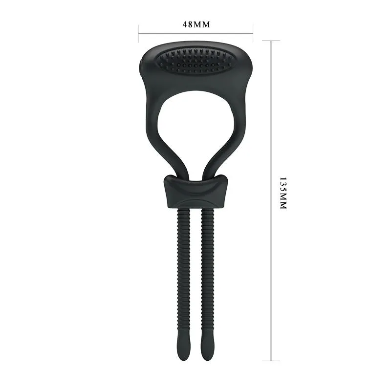 Pretty Love Anillo Vibrador Curitis Color Negro · PRETTYLOVE · Anillos para el Pene — photo 5