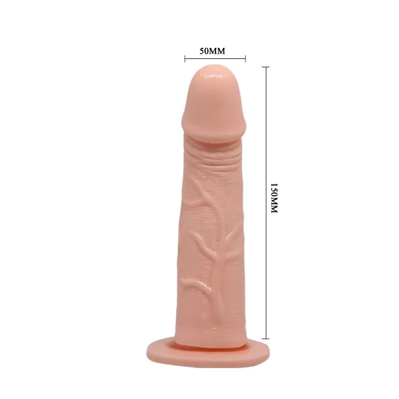 Baile Arnés con Dildo Vibrador Natural 15 cm · BAILE · Dildos — Foto 6