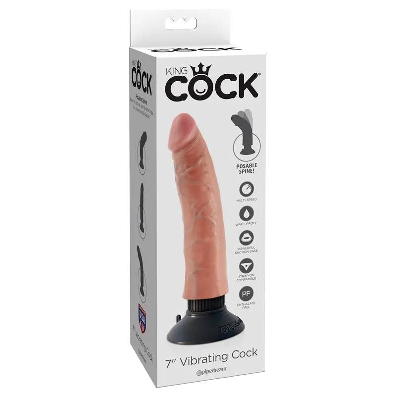 Dildo Reaslista con Vibración 7 · KING COCK · Vibradores — Foto 2