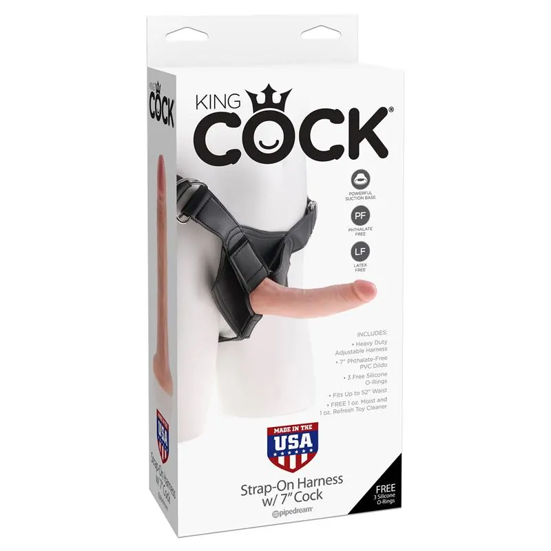 Arnés Ajustable con Dildo 7 Color Natural · KING COCK · Dildos — Foto 2