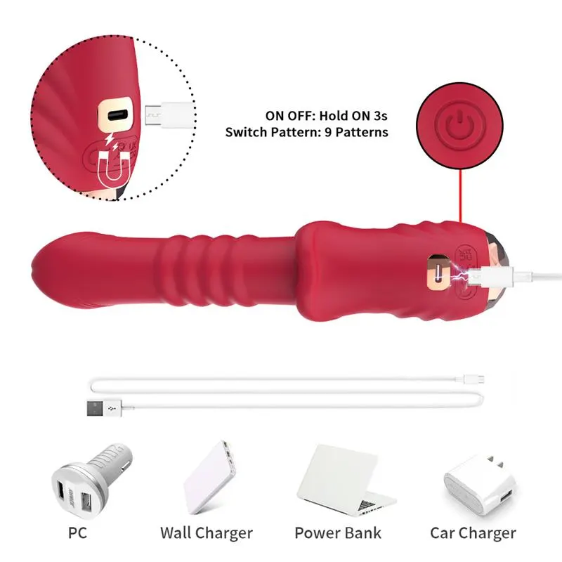 Vibrador con Thrusting Punto G y Pantalla Digital · URBAN SKY · Vibradores — Foto 9
