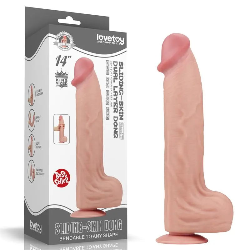 Dildo Dual Layer Piel Retractil 14 · LOVETOY · Dildos — Foto 11