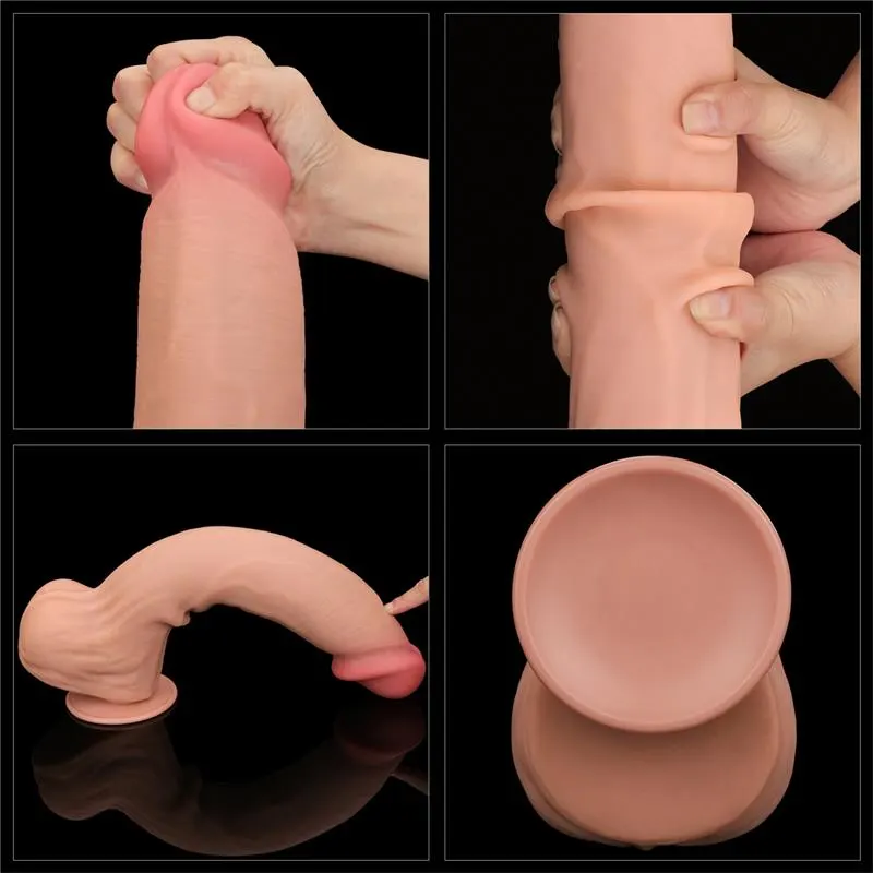 Dildo Dual Layer Piel Retractil 14 · LOVETOY · Dildos — Foto 7