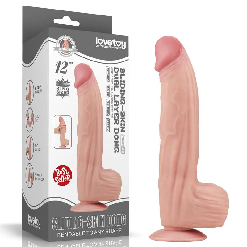Dildo Dual Layer Piel Retractil 12 · LOVETOY · Dildos — Foto 11