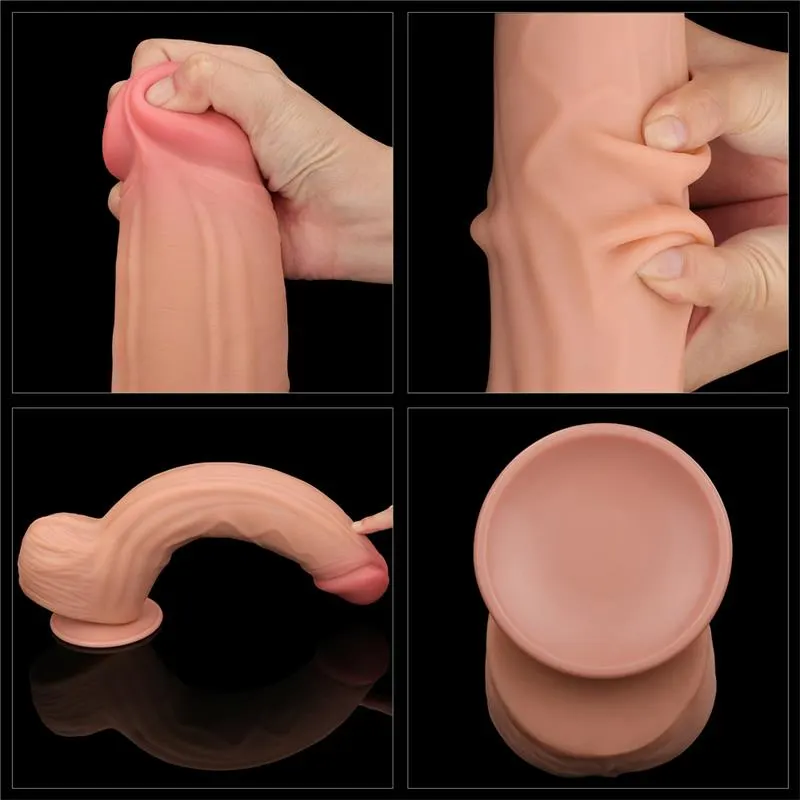 Dildo Dual Layer Piel Retractil 12 · LOVETOY · Dildos — Foto 7