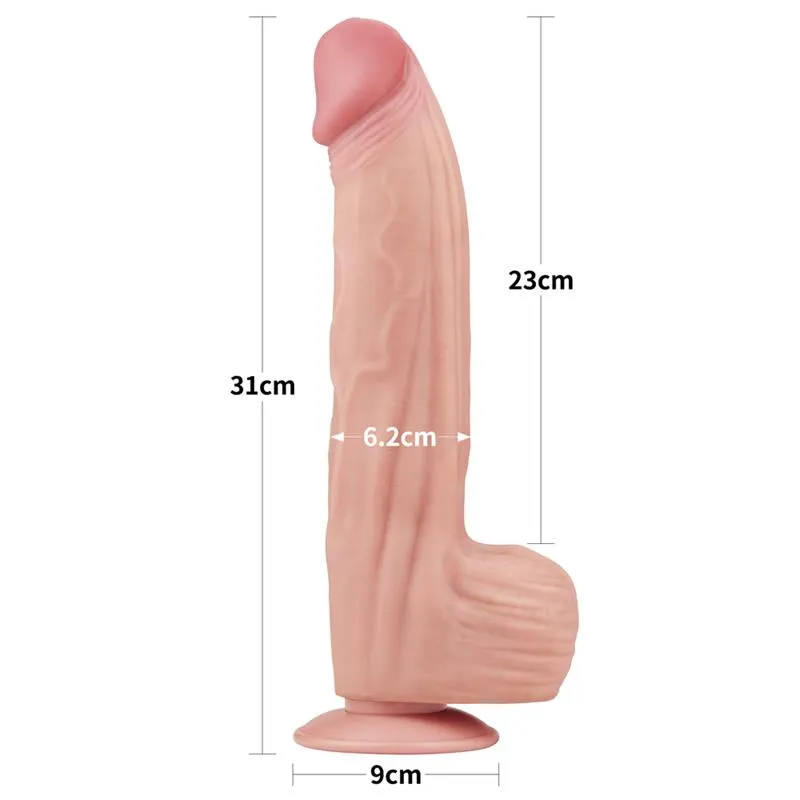 Dildo Dual Layer Piel Retractil 12 · LOVETOY · Dildos — Foto 10