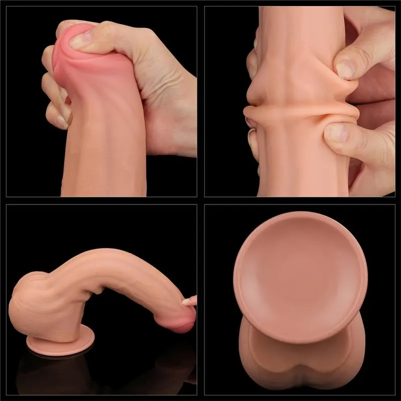 Dildo Dual Layer Piel Retractil 11.5 · LOVETOY · Dildos — photo 7