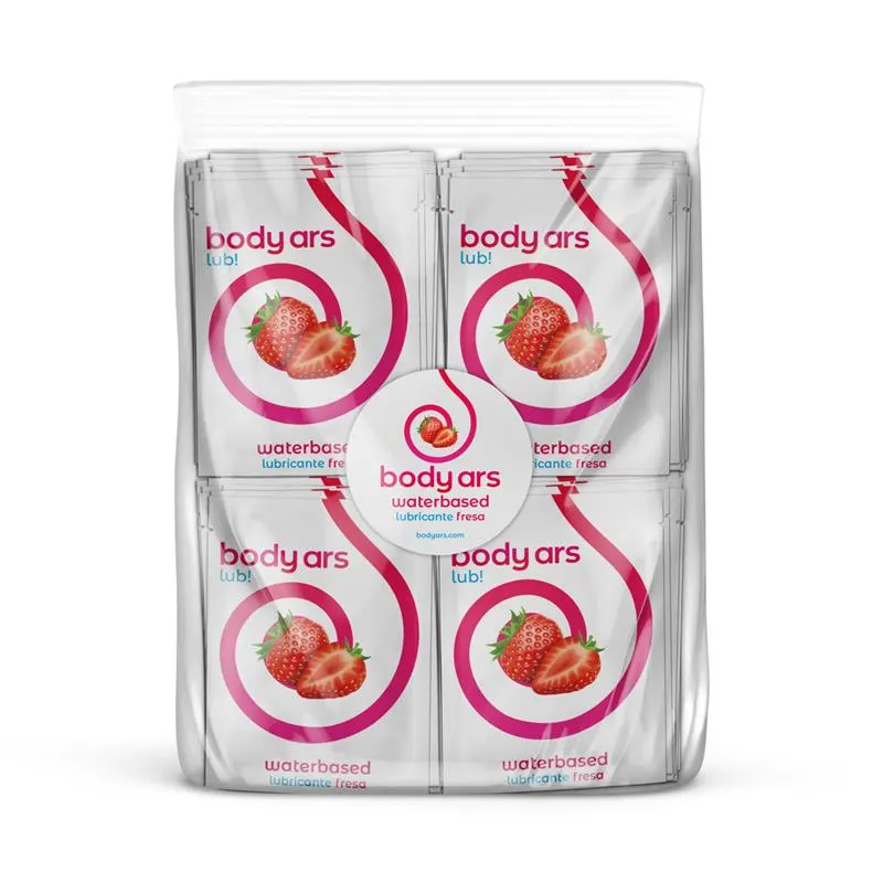 Monodosis Gel Lubricante Base Agua Fresa Ácida 100 x 4ml · BODY ARS · Lubricantes