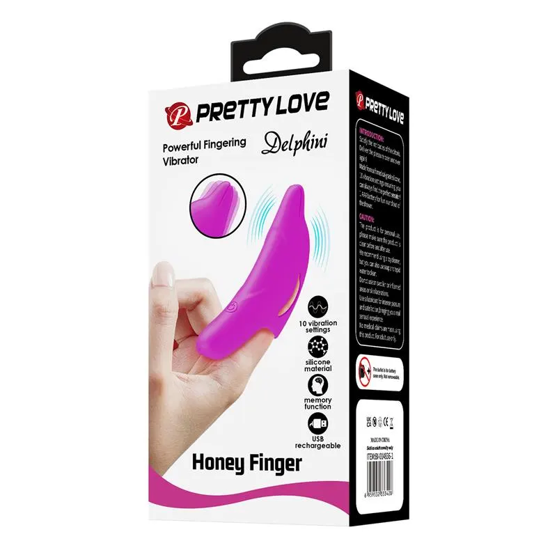 Delphini Estimulador de Dedo con Vibración · PRETTYLOVE · Estimuladores de Clítoris — Foto 9
