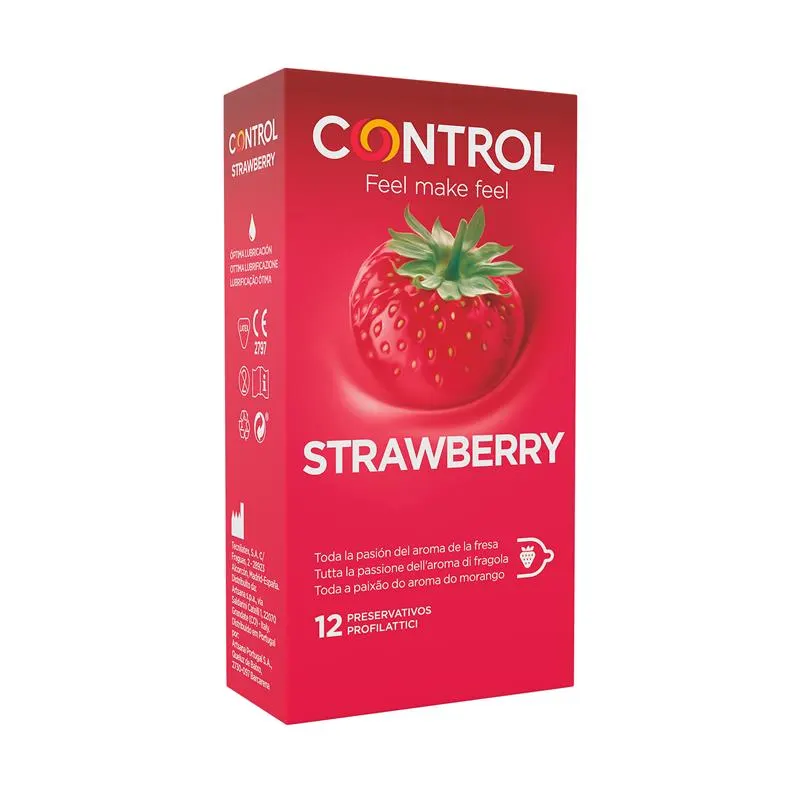 Strawberry 12 uds · CONTROL · Lubricantes