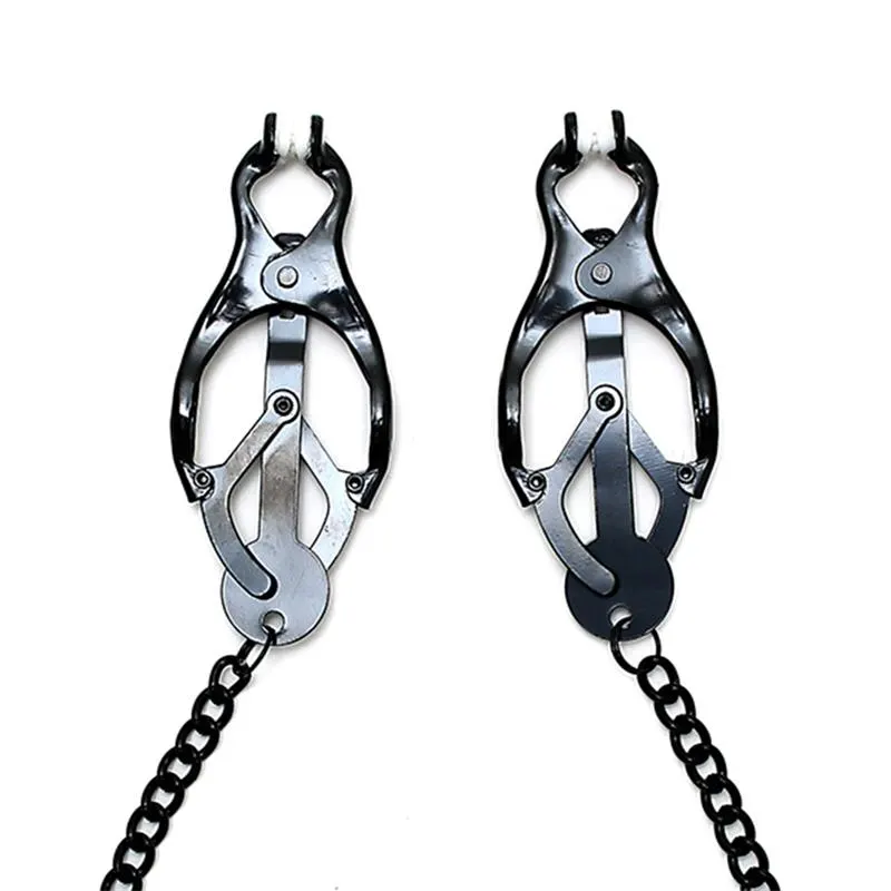 Pinzas para Pezones Estilo Mariposa con Cadena · BONDAGE PLAY · Pinzas y Pezoneras — photo 2