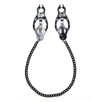 Pinzas para Pezones Estilo Mariposa con Cadena · BONDAGE PLAY · Pinzas y Pezoneras