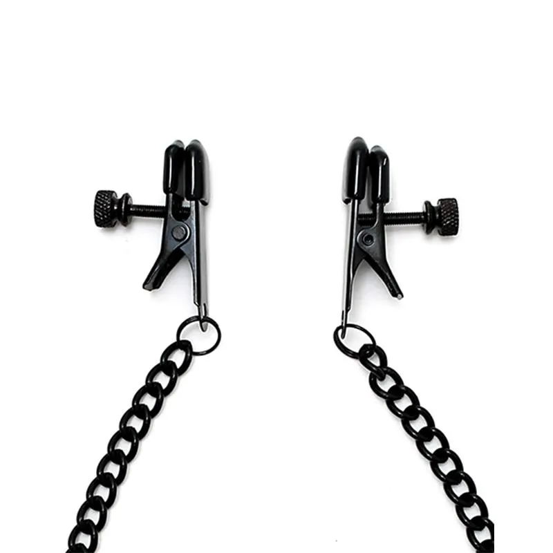 Pinzas para Pezones con Cadena Color Negro · BONDAGE PLAY · Pinzas y Pezoneras — photo 2