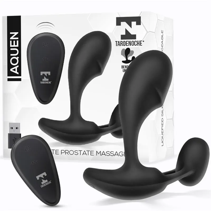 Aquen Estimulador Prostático y Perineo Control Remoto Silicona Líquida USB Magnético · TARDENOCHE · Anal