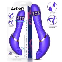 Rayden Vibrador con Pulsación y Bolas Internas Desmontable Dos Posiciones · ACTION · Estimuladores de Clítoris