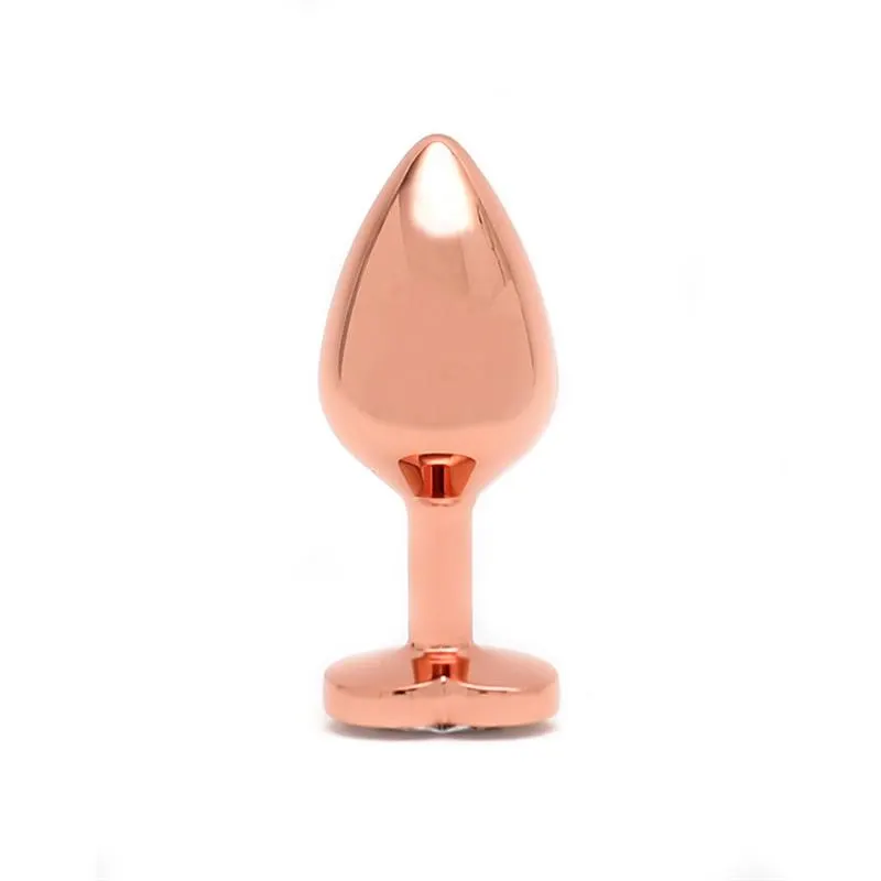 Plug Anal con Joya en Forma de Corazón Pisa Rose Gold · RIMBA TOYS · Anal — photo 3