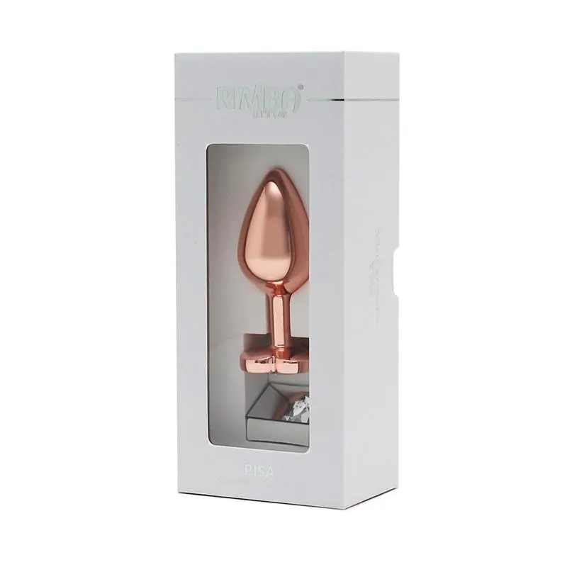 Plug Anal con Joya en Forma de Corazón Pisa Rose Gold · RIMBA TOYS · Anal — photo 4