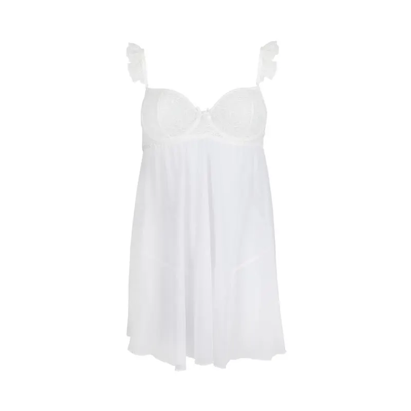Milagros Chemise y Tanga Blanco · S/M · AVANUA · Conjuntos y Bodies — photo 3