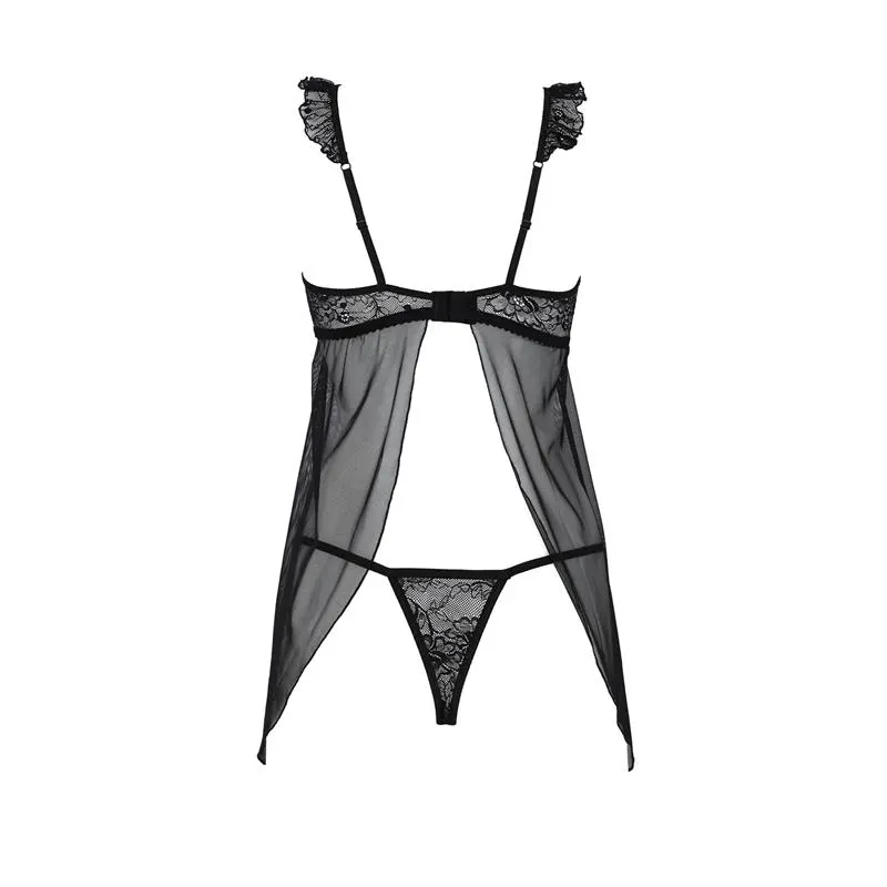 Milagros Chemise y Tanga Negro · S/M · AVANUA · Conjuntos y Bodies — photo 4