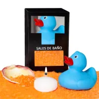 Set Sales Baño Aroma Mango Pato, Vela y Concha 150 gr · DIVERTY SEX · Cuidado Íntimo y Masaje