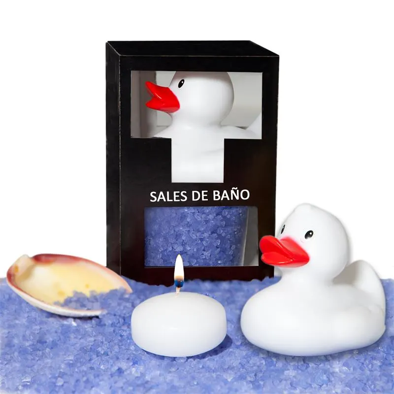 Set Sales Baño Aroma Lavanda Pato, Vela y Concha 150gr · DIVERTY SEX · Cuidado Íntimo y Masaje