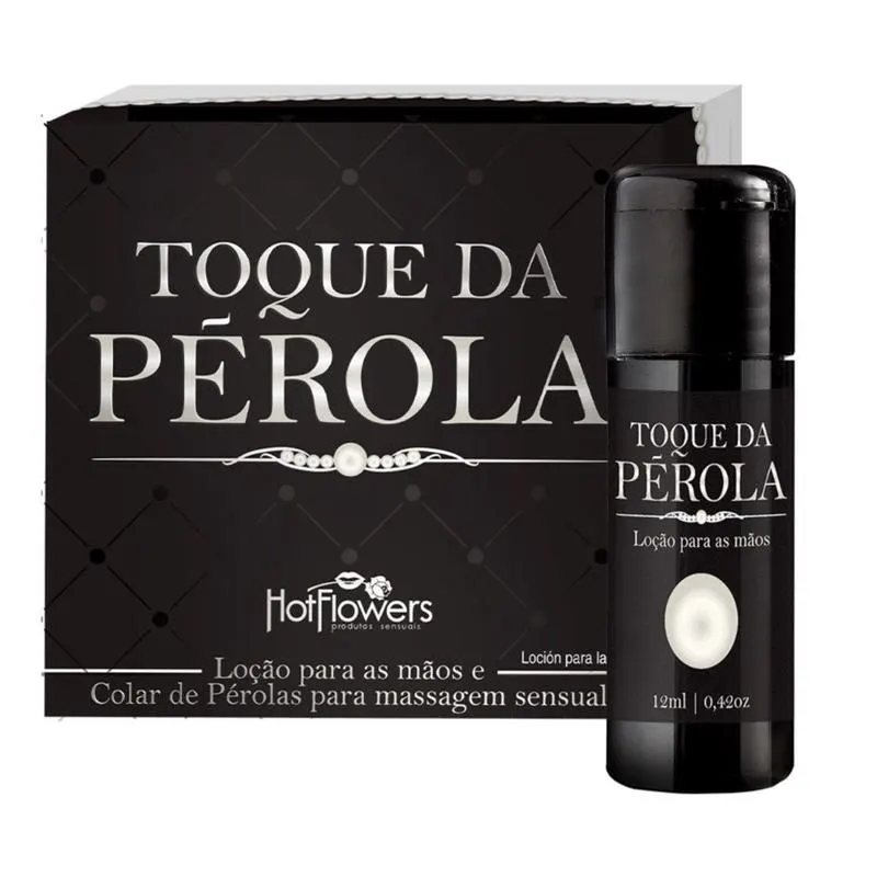 Loción de Masaje y Collar de Perlas Toque da Perola · HOT FLOWERS · Cuidado Íntimo y Masaje