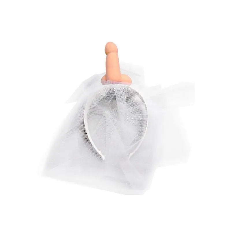 Velo Novia Blanco con Pene · DIVERTY SEX · Juegos y Complementos Divertidos