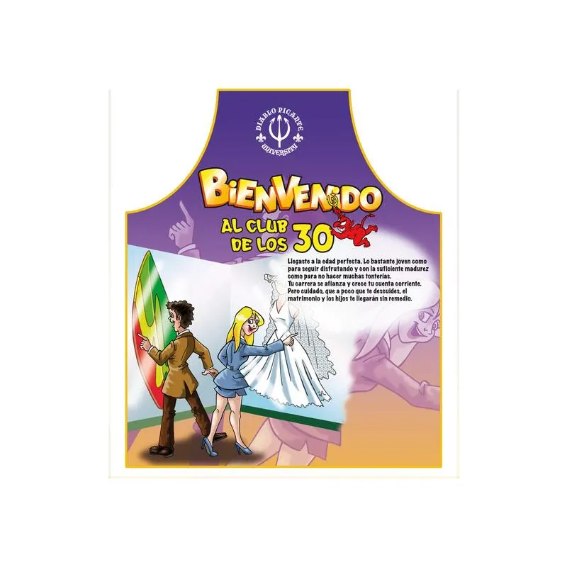 Delantal 30 Cumpleaños · DIVERTY SEX · Juegos y Complementos Divertidos