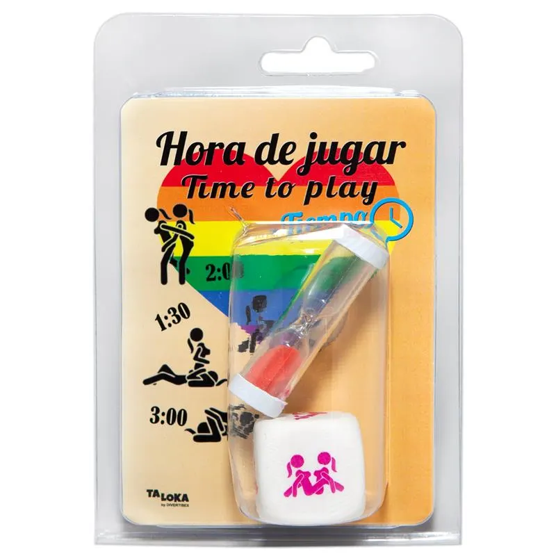 Set Dado de Posturas y Reloj de Arena · TALOKA · Juegos y Complementos Divertidos