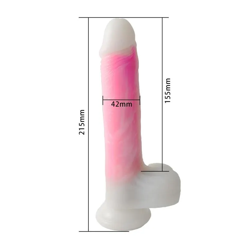 Dildo Doble Capa con Vibración, Thrusting y Calor 21.5 cm · URBAN SKY · Dildos — photo 8