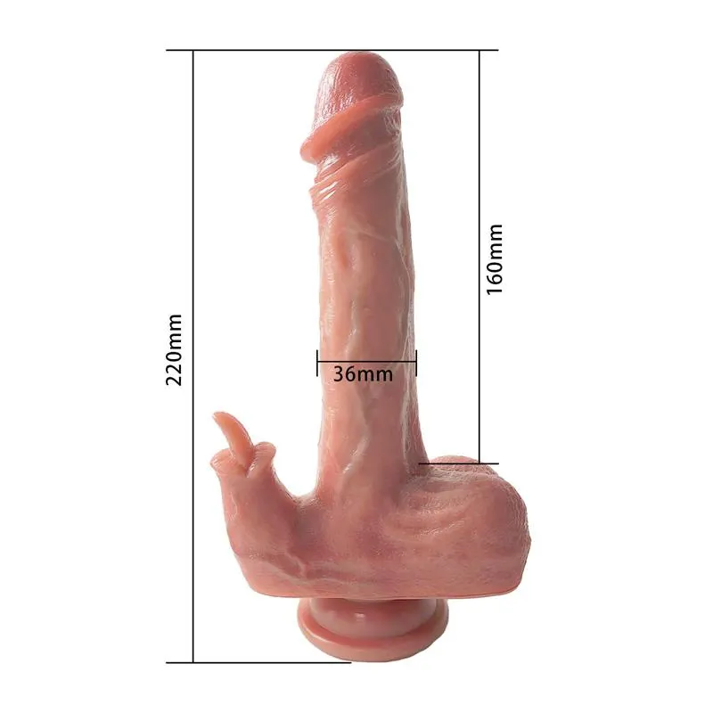 Dildo con Vibración, Thrusting y Calor 22 cm · URBAN SKY · Dildos — photo 7