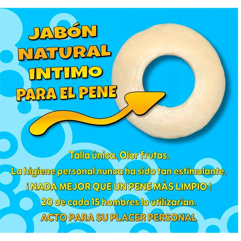 Jabón en Forma de Anillo para el Pene Amarillo · DIVERTY SEX · Juegos y Complementos Divertidos