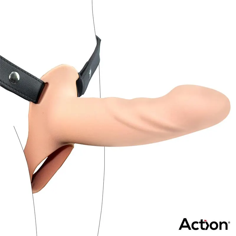 Arnés Strap-on con Dildo Hueco Silicona Premium Talla L · ACTION · Dildos — photo 4