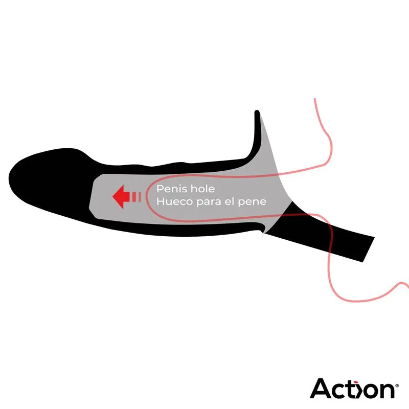 Arnés Strap-On con Dildo Hueco Silicona Premium Talla S · ACTION · Dildos — Foto 3
