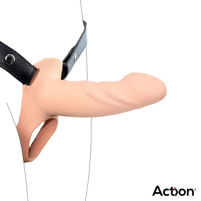 Arnés Strap-On con Dildo Hueco Silicona Premium Talla S · ACTION · Dildos — Foto 4