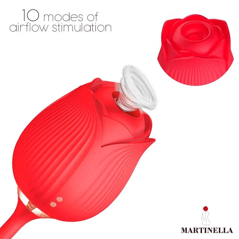 Rosa con Succión con huevo con Thrusting USB · MARTINELLA · Huevos y Balas Vibradoras — Foto 3