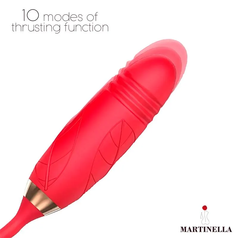 Rosa con Succión con huevo con Thrusting USB · MARTINELLA · Huevos y Balas Vibradoras — Foto 4