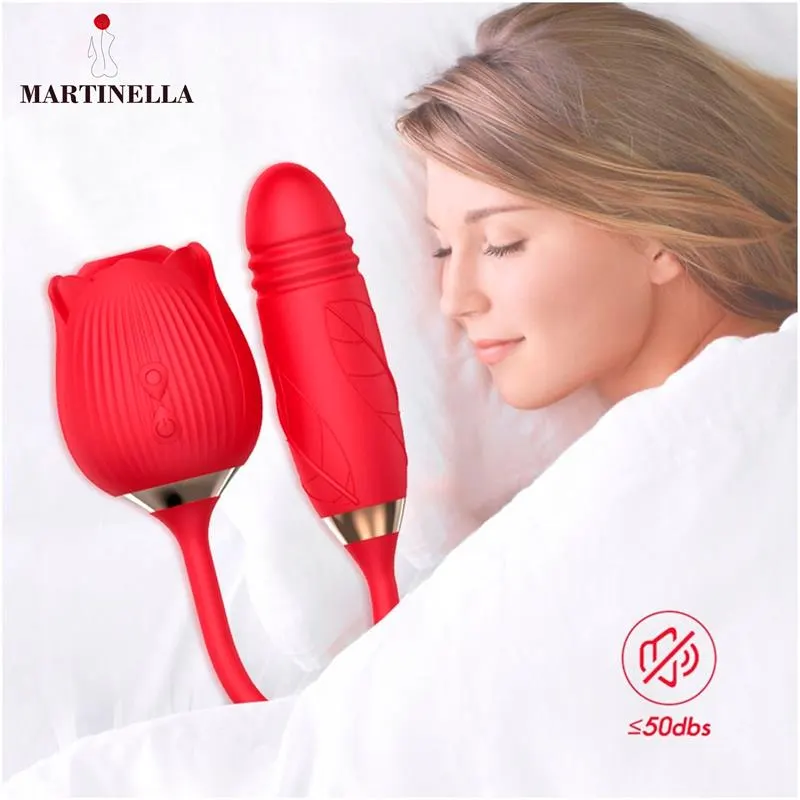 Rosa con Succión con huevo con Thrusting USB · MARTINELLA · Huevos y Balas Vibradoras — Foto 6