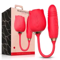 Rosa con Succión con huevo con Thrusting USB · MARTINELLA · Huevos y Balas Vibradoras